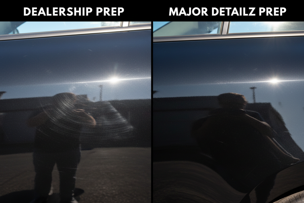 Why Your "Brand New" Car Needs Detailing Immediately: The Dealership Myth