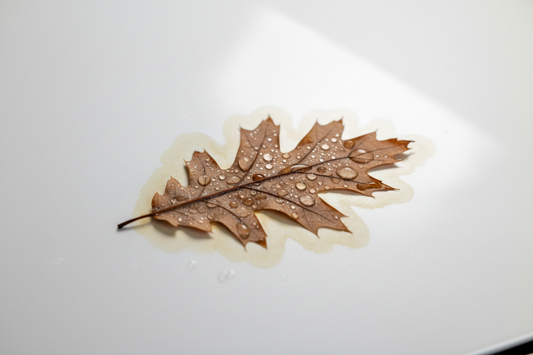 The Fall Foliage Threat: Why Wet Leaves Are Actually Acidic Paint Eaters