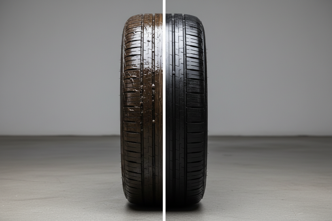 The Tire Sling Tragedy: Why Cheap Silicone Tire Dressings Are Ruining Your Paint